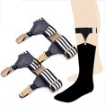 thumbnail image 4 of Coofit 1 Pair Socks Garter Belt Elastic Adjustable Socks Suspender with Protective Clip, 4 of 6
