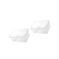 thumbnail image 3 of thinsony Reptile Turtle Tortoise Tank Vivarium Feeding Box with Basking Ramp White, 3 of 9
