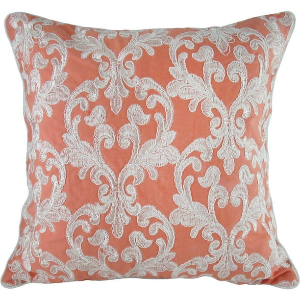 Better Homes and Gardens Regal Damask Embroidery Decorative Toss Pillow
