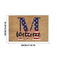 thumbnail image 2 of Matoen 4th Of July Door Mat Patriotic Doormat Entryway Rug Welcome Independence Day Doormat Stain and Fad Patriotic Decor Welcome Outdoor Mat, 2 of 5