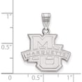 thumbnail image 2 of Sterling Silver Rh-Plated Logoart Marquette University Medium Pendant (22 X 20) Made In United States ss003mar, 2 of 5