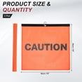 thumbnail image 2 of Uxcell orange Safety Flags for Trucks, 18x18" Warning Safety Flag with Buckle High Visibility 2 Pack, 2 of 7