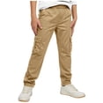 thumbnail image 3 of Gamivast Cargo Pants for Girls Teen High Waisted Multiple Pockets Outdoor Pants Straight Leg Fit Pockets Breathable Comfort Back to School Travel Hiking Pants Casual Clothing, 3 of 6