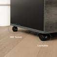 thumbnail image 2 of Bestier Mobile 2 Drawer File Cabinet with 10 Free A4 File Holders, Grey, 2 of 5