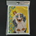 thumbnail image 3 of Summer Sunflowers Longhair Cream Dapple Dachshund Greeting Cards and Envelopes Pack of 8 7 in x 5 in, 3 of 3