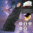 thumbnail image 6 of SmartTravel Compact Travel Blanket Travel Pillow and Lumbar Cushion 3-Ways Airplane Travel Essential for Women and Kids Lightweight Alternative Down, 6 of 7