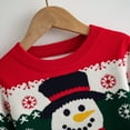 thumbnail image 3 of GYRATEDREAM Toddler Little Girl Boy Christmas Sweatshirt Kid Ugly Santa Claus Snowman Sweater Pullover Shirt Xmas Long Sleeve Tee Top Clothes for 3Y Green, 3 of 9