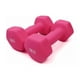thumbnail image 1 of Mancuerna Pesa Neopreno 3 Kg Gym Entrenamiento Kit 2 Piezas rosa, 1 of 5