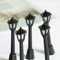 thumbnail image 5 of 6 piezas mini modelo de farola en miniatura, lámparas de poste de lámpara solar de tren ferroviario, poste de linterna de camino al aire libre para decoración de casa de muñecas, 5 of 5