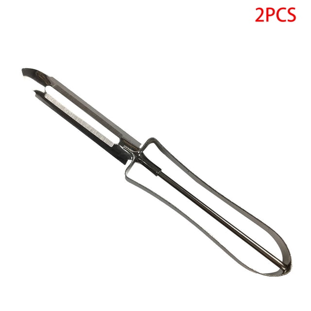 2 Pieces Stainless Steel Cutter Vegetable Fruit Potato Planer Peeler Slicer Practical Kitchen Gadgets
