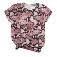 thumbnail image 2 of Teissuly Women's Fashion Cute Leopard Print Pullover Casual Bottom Shirt Top, 2 of 5