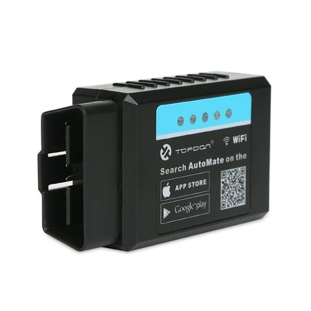 OBD2 Scanner Diagnostic Tool Topdon AutoMate Wifi with TOPDON APP AutoMate including Full OBD2 Functions MIL Turn-off Paired with Apple iOS and Android (Best Obd2 App 2019)