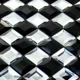 thumbnail image 3 of 1 pieza de mosaico de cristal con espejo de diamante brillante 3D para decoración de pared de KTV, hogar, oficina, pegatinas de pared para decoración contra salpicaduras, 3 of 5