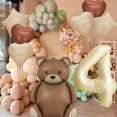 thumbnail image 4 of Globo inflable con forma de oso para decoración de cumpleaños PRELITER, color marrón, 4 of 7