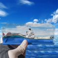thumbnail image 1 of Anime One Piece Going Merry Cruise Ship Model Liquid Wave Unsinkable Boat Tos, 1 of 4