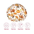 thumbnail image 5 of KLL Pumpkins Pattern Shower Cap & Bath Cap for Women,Reversible Oversized Waterproof Shower Caps for all Hair Lengths,Elastic Reusable Bathing Hair Cap, 5 of 6