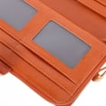 thumbnail image 3 of UPGRATOR 1Ud Cartera De Mujer Para Tarjeta Y Monedas En PU Marrón Con Seguro, 3 of 8