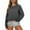 Dark Gray, variant on Women's Long Sleeve Double Zipper Neck Casual Top Friendly Sweatshirt for Easy Wear and Comfortable Fit with Stylish Design for Everyday Use,Green,S