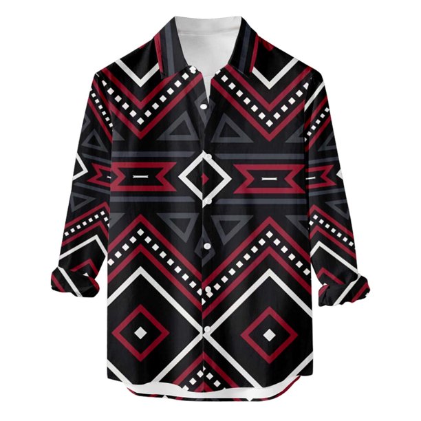 Tops de Otoño Para Hombre Botones Casuales Playa Camisa de Manga Corta Con Estampado Sin Posicionamiento Blusa Odeerbi ODB179799