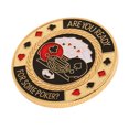 thumbnail image 4 of 1x Metal Poker Guard Card Protector Moneda Chip Chapado en oro Regalo coleccionable F Zulema Fichas de póker, 4 of 7