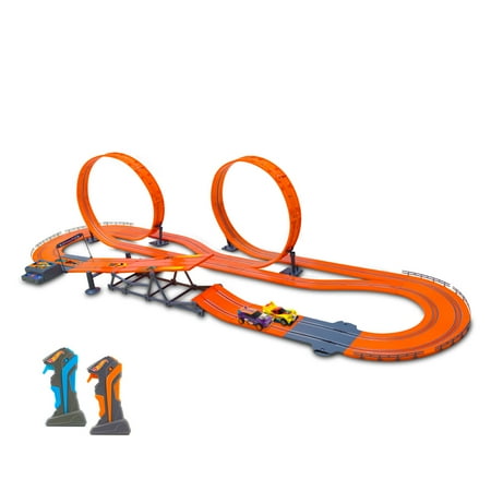 Hot Wheels Zero Gravity Slot Car Track Set 24 9 Walmart Com