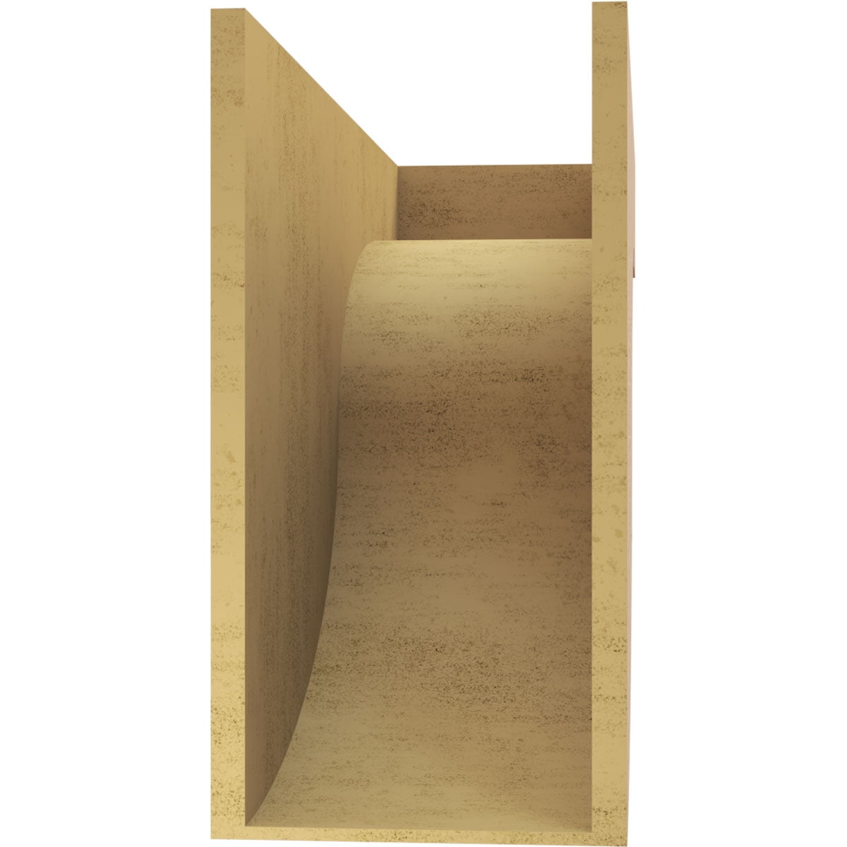 12"W x 36"D x 24"H Classic Del Monte Rough Cedar Woodgrain TimberThane Corbel, Primed Tan