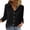 c01Black, variant on JGGSPWM Blouse for Women Dressy Long Sleeve Button Down Shirts Business Casual Outfit Lightweight Solid Color Tops Gray XXL
