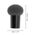 thumbnail image 2 of Unique Bargains 1 Pc Mushroom Head Puff for Travel Makeup Application Black, 2 of 4