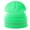 Fluorescent green, variant on Unisex Rolled Brim Knit Hat With Reflective Trim Warm Acrylic Beanies For Outdoor Cycling Night Activities
