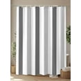 thumbnail image 4 of Shower Curtains for Bathroom-72"x72", Minimalist Art Grey Stripes Waterproof Bath Curtain Grommet Shower Curtain Set with Hooks, Abstract Geometric Vertical Line Washable Bath Accessories, 4 of 6