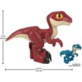 thumbnail image 3 of Imaginext Jurassic World Dino Attack Pack, Xl T.Rex And Raptor Figures, 3 of 5