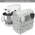 thumbnail image 2 of Leaf Stand Mixer Cover, Modern and Minimalistic Leaves Style with Abstract Pattern Design Image Print, Kitchen Appliance Organizer Bag Cover with Pockets, 5 Quarts, Green, by Ambesonne, 2 of 4