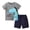 Z01-Grey, variant on Ymyiu Boys' Clothing Sets Toddler Baby Boy Summer Clothes Short Sleeve T-Shirt Tee Tops Shorts Infant Outfits Size 7-8 Years (Beige,7-8 Years)