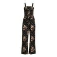 thumbnail image 5 of No Boundaries Juniors' Smocked Jumpsuit with Belt, 5 of 5
