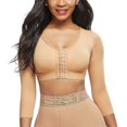 thumbnail image 1 of Womens Shapewear 3/4 Sleeve Arm Shaper Front Closure Compression Bra Post Surgery Posture Corrector Tank Top, 1 of 4