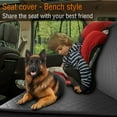 thumbnail image 3 of Dog Back Seat Cover  Protector Waterproof Scratchproof Hammock for Dogs Backseat Protection Against Dirt and Pet Fur Durable Pets Seat Covers for Cars & SUVs, 3 of 6