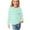 12Green, variant on Hicidod Long Sleeve Shirts for Girls Crewnecks Pullover Tops Dressy Striped Soft Comfortble Casual Fall Blouses Clothes