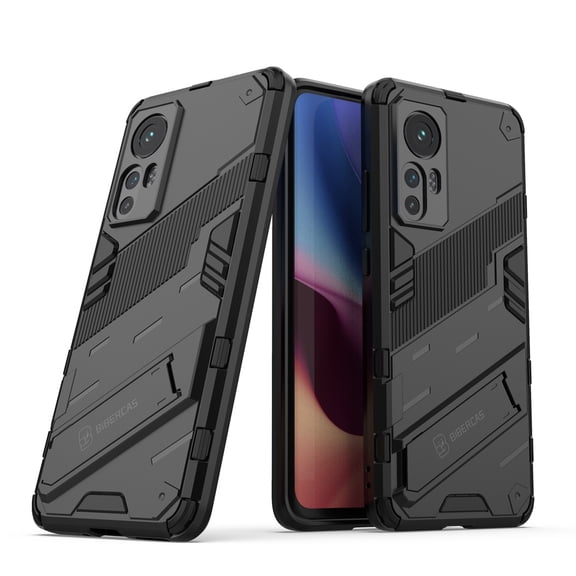 For Xiaomi Mi 12 Punk Armor 2 in 1 PC TPU Shockproof Phone Case with Invisible Holder