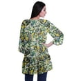 thumbnail image 4 of Moomaya Womens Gerorgette Cover Ups For Swimwear Printed Long Sleeve Short Shrug, 4 of 5