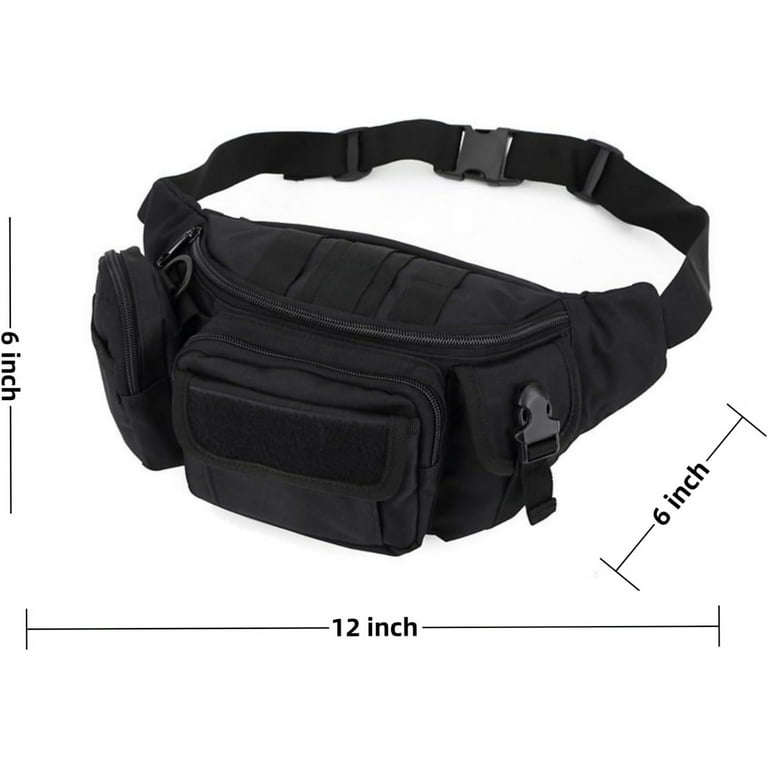 Tactical Waist Pack for Men 8L Large Capacity Water Resistant
