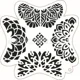 thumbnail image 1 of 10 Uds. De sellos impermeables, plantilla de pintura, pegatinas de tatuaje para cuerpo, brazo, cara, tótem de serpiente, mujeres, hombres, tatuaje Sexy oscuro, plantillas reutilizables, 1 of 5