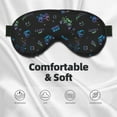 thumbnail image 3 of Cauagu Gamepads Print Sleep Eye Mask, Blindfold Eye Sleep Shade Cover with Elastic Strap/Headband Eye Cover Eyeshade for Night Sleeping/Travel Nap, 3 of 7