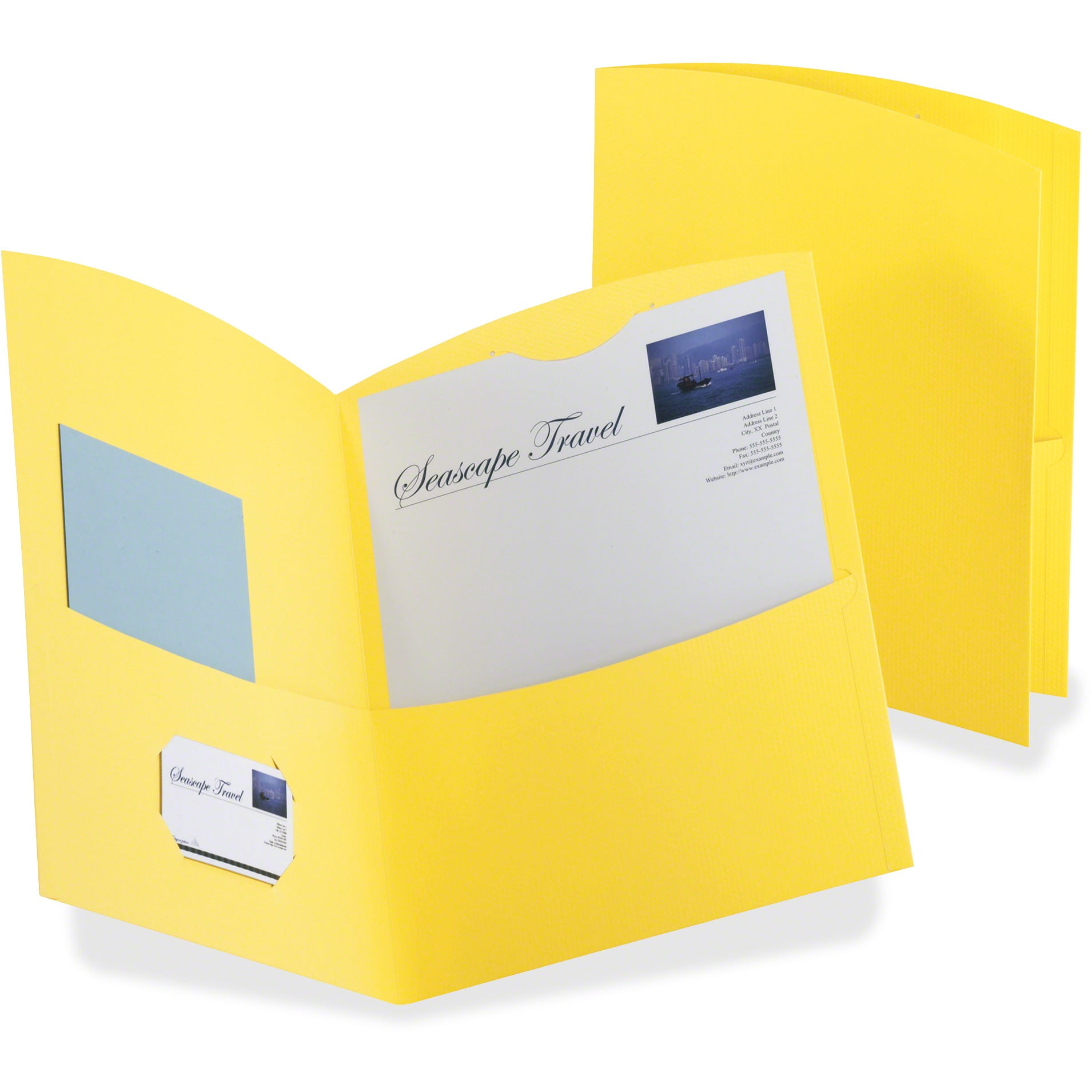 TOPS, OXF5062570, Oxford Contour Twin Pocket Folders, 25 / Box, Yellow