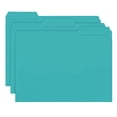thumbnail image 4 of Carpeta de archivos SMEAD Interior con pestaña cortada de 1/3, tamaño carta, color aguamarina, 100, 4 of 6