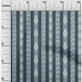 thumbnail image 1 of oneOone Cotton Poplin Fabric Stripe Ikat Decor Fabric Printed BTY 56 Inch Wide, 1 of 4
