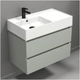 thumbnail image 6 of Nameeks Block-3217-W Block 32" Wall Mounted Single Basin Vanity Set - Grey Mist, 6 of 7