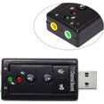 thumbnail image 2 of Tarjeta De Sonido Usb Con Conector Para Auriculares Y Micrófono De 3,5 Mm Tarjeta De Sonido Estéreo Externa Usb 2.0 Virtual 7.1, 2 of 5