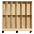 thumbnail image 3 of Wood Designs 991264 Mobile 24 Section Locker, Natural, 3 of 5