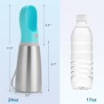thumbnail image 4 of Bebedero para perros - 700 ml - Botella de agua y comedero 2 en 1 - Antifugas - Acero inoxidable, 4 of 6