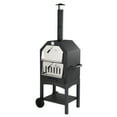 Zimtown Outdoor Pizza Oven Wood Fire Pizza Maker 14'' with Pizza Stone